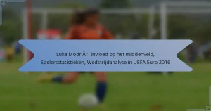 Luka Modrić: Invloed op het middenveld, Spelersstatistieken, Wedstrijdanalyse in UEFA Euro 2016